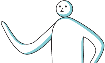 Person reaching out